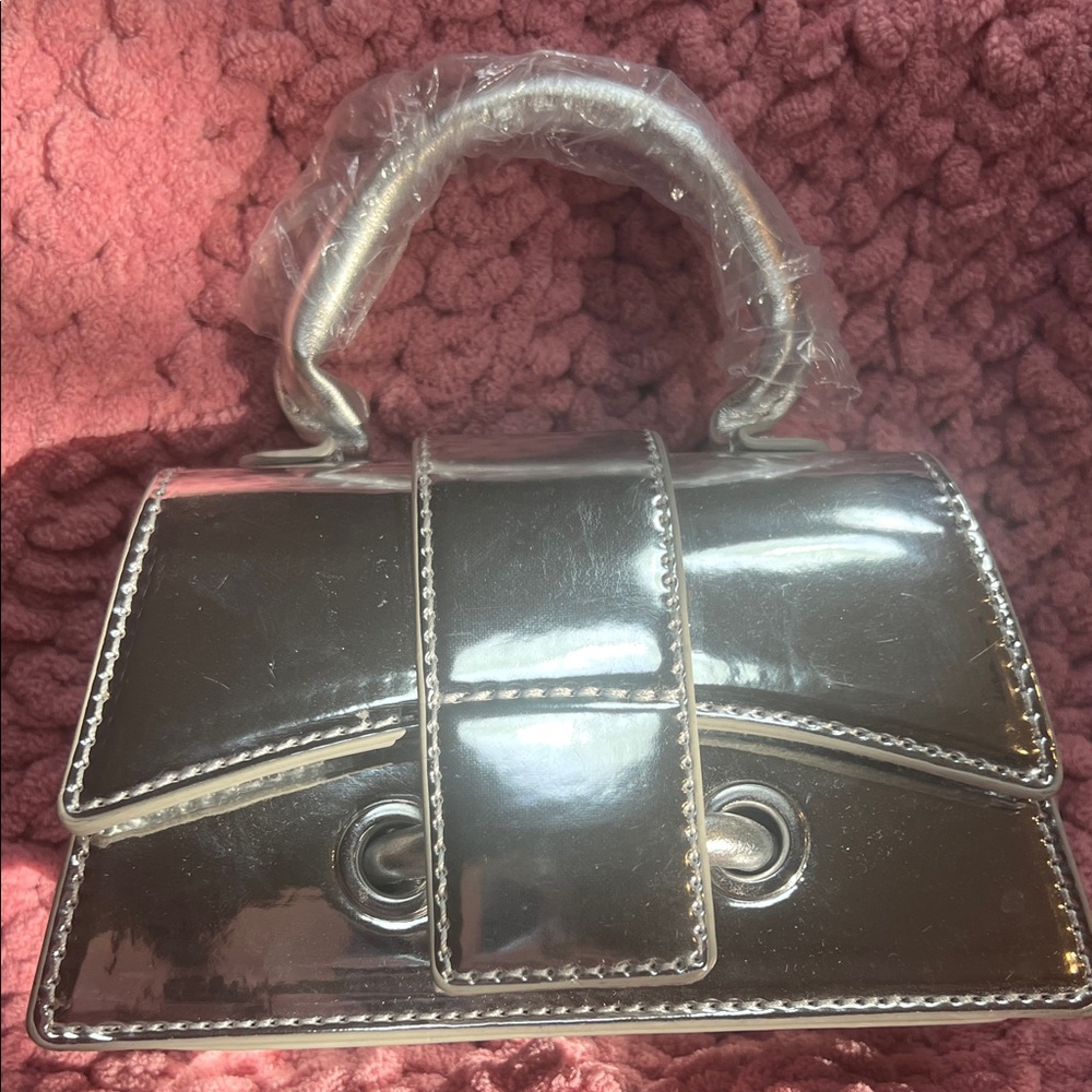 Tiny Silver Handbag